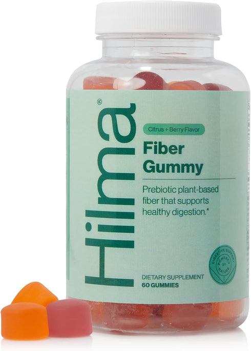 Hilma Prebiotic Fiber Gummies – Daily Fiber Supplement, Gummies for Adults – Supports Gut Health for Women & Promotes Regularity – Citrus & Berry ...