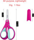 LIVINGO Left Handed Kids Scissors: Blunt Tip Safety Lefty Toddler Child Scissors for School Craft Cutting Paper - 3 Pack 5 inches Comfort Grip Gre...