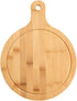 Bamboo Cutting Board,Meat Chopping Boards,Pizza Peel Paddle with Handle for Homemade Baking Pizza Bread Cake Fruit Vegetables (Round-Board)...
