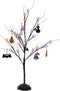 Mark Feldstein & Associates Tree with LED Lights Spooky Black 24 inch Iron Metal Halloween Figurine...