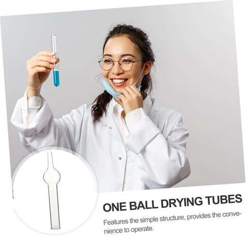 Hemoton 5pcs Chemical Experiment Equipment Candy Tubes Containers Chemistry Drying Tube Glass Laboratory Drying Tube Single Ball Drying Tubes Glas...