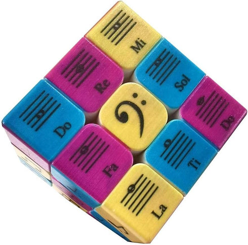 Speed Cube 3x3x3 Music Notes Design Magic Cube Puzzle,IQ Games Puzzles Relief Effec Gift Music Lovers Kids Adult Toys,5.6cm/2.2"...