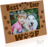 KATE POSH - Best Dog Ever - Dog Paws and Bones Wood Picture Frame (5x7-Horizontal)...