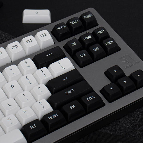 Black and White Keycaps Set 150 Keys MSA Profile Doubleshot Custom Keycaps for Cherry MX Gateron Kailh Box Switches Mechanical Gaming Keyboard...