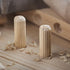 Wooden Dowel Pins 1/4"(6mm), Hardwood Made Tapered Wood Fluted Dowels Rods for Woodworking DIY Projects 200 Pcs...