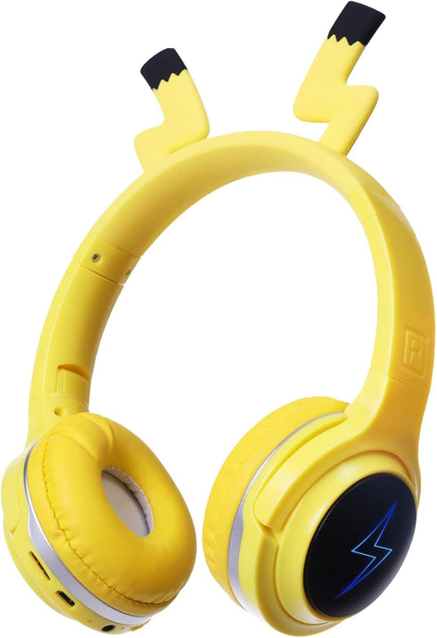 Kids Bluetooth Headphones, Colorful LED Lights Wireless Cartoon Headphones, Over Ear Headphones Built-in Mic for Children/School/iPad/Tablet/Airpl...