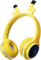 Kids Bluetooth Headphones, Colorful LED Lights Wireless Cartoon Headphones, Over Ear Headphones Built-in Mic for Children/School/iPad/Tablet/Airpl...