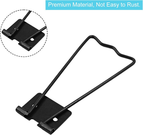6 Pcs Easel Back, 3.34" Iron Picture Frame Easel Back - Reliable Photo Frame Stand with Screws & Screwsdriver for Crafts and Art Frames (Black)...