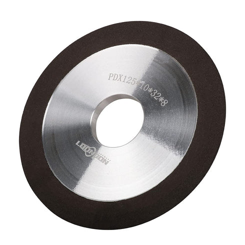 5inch Tapered Plain Resin Diamond Grinding Wheel to Grind Carbide Hard Steel 150 Grit 125x10x32x8mm...