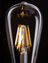 Vintage LED Edison Bulbs, Dimmable 6W Antique LED Filament Light Bulb, 2700K Soft Daylight White, 620 Lumens, ST64/ST19 Clear Glass, E26 Medium Ba...