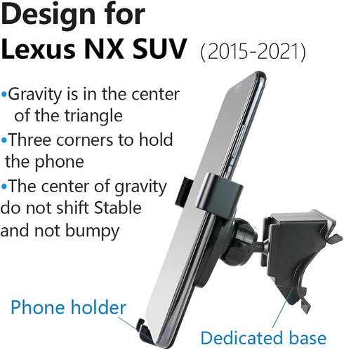 Car Phone Holder for 2015-2021 Lexus NX 200t 300 300h SUV Auto Accessories Navigation Bracket Interior Decoration Mobile Cell Phone Mount...