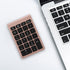 22 Keys Numeric Keypad, Portable 0.25MA 3V Wireless Mini Keyboard Compatible with Bluetooth 5.0 Wireless Mini Ergonomic Keyboard for Laptop Deskto...