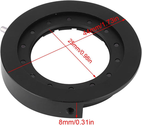 Iris Diaphragm, Microscope Iris Adapter Aperture Adjustable Lens Optical Diaphragm for Microscope (SK25 with Bas)...