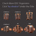 diodrio EDC Leather Strap Keychain Holder, Heavy Duty Belt Clip Key Ring Fob Holder. 2 per Pack....