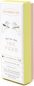 Designworks Ink Luxury Color Block Giftable Pens - Set of 2 - Off White + Taupe...