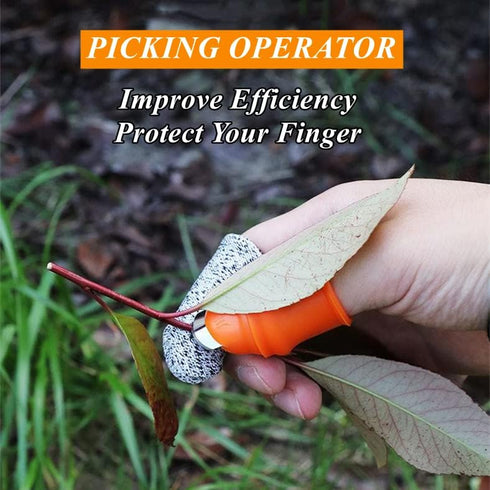 Mxzzand Practical Garden Thumb Cutter Orange Thumb Picker Finger Cutter for Garden(#1)...