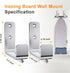 Ironing Board Holder Hanger Wall Mount, 304 Stainless Steel Ironing Board Hanger Y T Leg for Adjustable Distance Ironing Board Holder Hook, Silver...
