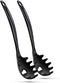 Ram-Pro Melamine Black Spaghetti Fork High Heat Resistant Melaminen-Stick Heavy Duty Cookware Spaghetti Strainer & Spoon Pack of 2...