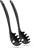 Ram-Pro Melamine Black Spaghetti Fork High Heat Resistant Melaminen-Stick Heavy Duty Cookware Spaghetti Strainer & Spoon Pack of 2...