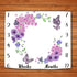Baby Age Blanket Purple Floral Butterfly Baby Monthly Milestone Blanket Newborn Photo Baby Memory Blanket for Girls 48x40 Inch Baby Growth Chart S...