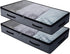AMJ Foldable Underbed Bags - Pack of 2, Transparent Zip Lid Under Bed Storage Bags for Bedroom Wardrobe, Washable, Dark Gray...