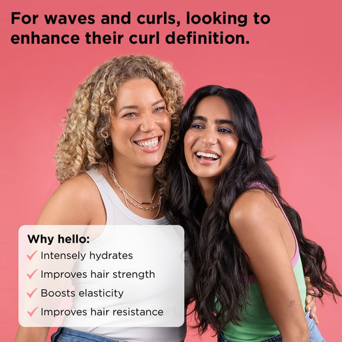 Noughty 97% Natural Wave Hello Curl Butter 3-in-1 Treatment, Moisturising Hair Mask, Leave-In Conditioner and Post Shampoo Conditioning Wash, Sulp...