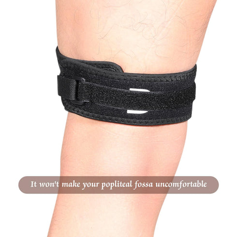 2 Pack Knee Pain Relief & Patella Stabilizer Knee Strap Brace Support for Hiking, Soccer, Basketball, Running, Jumpers Knee, Tennis, Volleyball & ...