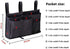 Bunk Bed Organizer, Bedside Storage Caddy, Hanging Pocket for Camp, Dorm Room, Hospital Bed Rail and More (Black)...
