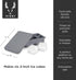 Viski Whiskey Ice Cube Tray with Lid, Large Makes Six 2-Inch Ice Molds, Perfect for Cocktails, Whiskey, Bourbon, and More, Stackable Silicone Mold...