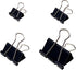 120Pcs Assorted Sizes Binder Clips, Metal Paper Clamps 4 Assorted Sizes, Medium, Small, X Small and Micro for Office Supplies, Black....