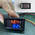 AKK LED Digital Voltmeter Ammeter Blue Red LED Amp Dual Digital Display Voltage Meter...