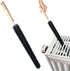 2 Pack Radiator Brush, Dryer Cleaner Vent Brush, 40 cm Long Flexible Pipe Refrigerator Coil Brush, Vent Cleaner Brushes with Wooden Handle for Ref...