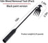 Garden Weed Pulling Tool Uprooting Weeding Tool, 4 Teeth Weed Puller Tool Manganese Steel Garden Weeder Tool for Vegetable Gardening Planting (Bla...