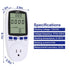 YICHENG Electrical Usage Monitor,Watt Meter,Power Meter,Wattage Meter,Energy Voltage amp Meter Tester with,Overload Protection,7 Modes Display(Whi...