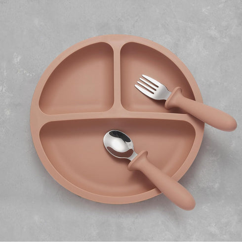 6 Pack Toddler Utensils, kids Silverware with Silicone Handle, 18/8 Stainless Steel Children Safe Spoons and Forks Set Baby Feeding Essentials, Di...