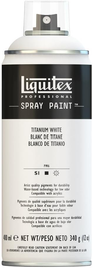 Liquitex Professional Spray Paint, 12-oz (400ml), Titanium White...