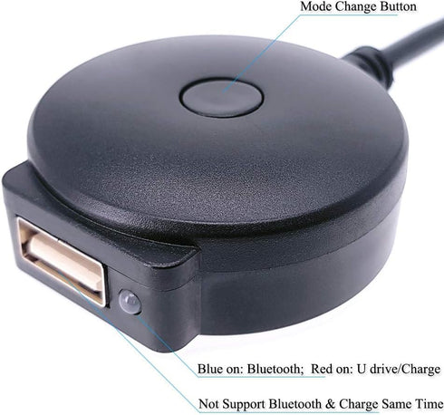 Bluetooth 5.0 Adapter Compatible with Audi A3 A4 A5 A6 A7 S3 S4 Q3 Q5 Q7 Volkswagen VW Skoda 2G 3G 3G+ AMI MMI Port Cable Music Play Connector Wor...