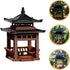 GANAZONO Mini Pagoda Statue Miniature Japanese Garden Pavilion Aquarium Fish Tank Micro Landscape Ornament for Fairy Garden Accessories S...