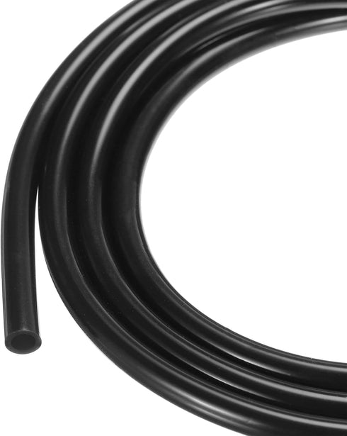 1m(3.3ft) 3mm(1/8") ID x 4.8mm(3/16") OD Silicone Tubing Black Industrial Plastic Tubing Pure Silicone Hoses for Pump Siphoning Draining Irrigatio...