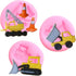Mujiang Small Size Bulldozer Fondant Molds Crane Construction Truck Silicone Mold For Chocolate Cake Decorating Set of 3...