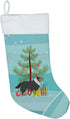 Caroline's Treasures BB2948CS Sheltie/Shetland Sheepdog Merry Christmas Tree Christmas Stocking Fireplace Hanging Stockings Christmas Season Party...
