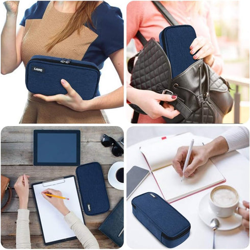 Big Capacity Pencil Case Large Pencil Bag Pouch Pen Case Pencil Marker Holder Stationery Storage Makeup Bag for Office Supplies Adults...