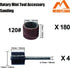 Merryland Drum Sander Sanding Band for Dremel 184pcs, 120# 1/2" Sanding Sleeve 180pcs and Mandrel 4pcs Rotary Tool, Electric Power Tool Accessory ...
