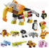 12 in 1 Mini Animal Building Block Set,Stem Building Brick Animal Kingdom Zoo Toys for Kids...