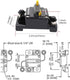200 Amp Circuit Breaker 12V- 48V DC Manual Reset for Trolling Motor Rv Marine Boat Vehicles System Protection Waterproof (200A)...