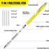 Cool Pen Gifts for Men, 9-in-1 Multi Tool Tech Pen Gadgets Tools for Men, Personalized Gifts for Dad or Him, Funny Gift for Christmas, Father's Da...