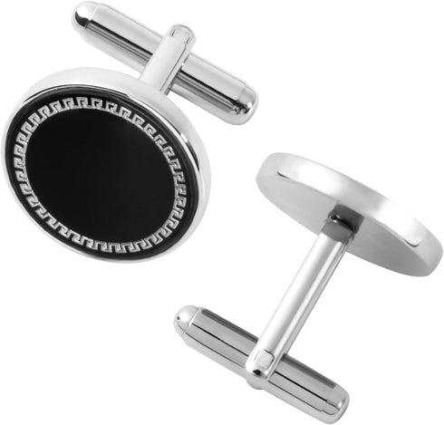 Cufflinks for Men Classic Wedding Business Shirt Cuff Links Silver Gold Black Set Gifts with Box...