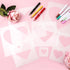 16pcs Large Heart Stencils, Different Sizes Heart Template for Painting Plastic Reusable Heart Shaped Stencil Template for Fabric Walls Arts Paper...