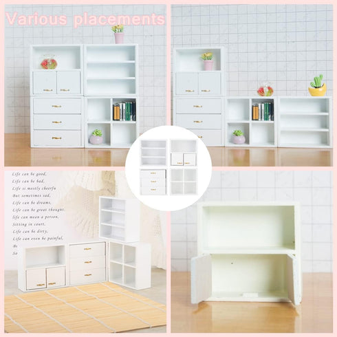 Wooden Display Cabin Wood Miniature Furniture Miniature Dollhouse Wooden Dollhouse Miniature Furniture Dollhouse Kit Dollhouse Furniture for Dollh...