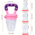 Baby Food Feeder 3 Pack Silicone Fruit Pacifier Teething Reusable Pouches Pacifier Pink by Mluchee(S,M,L)...